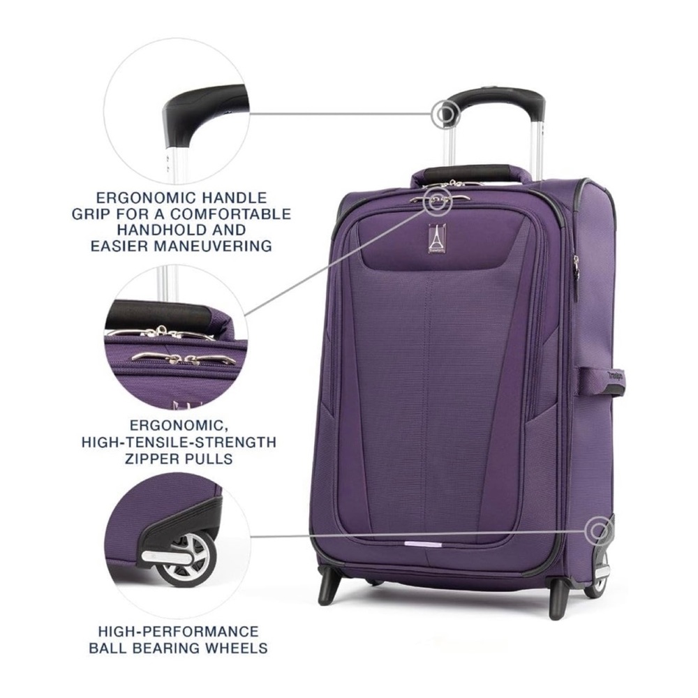NWT Purple Carry On Suitcase, TravelPro